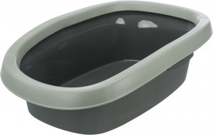 Litiera Carlo, Cu Rama, Be Eco, 31 x 14 x 43 cm, Antracit/Gri - Verde - Img 5