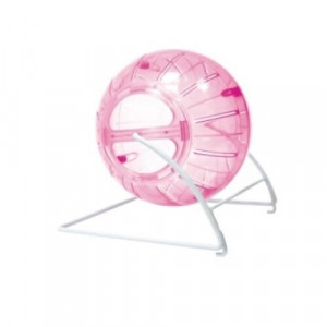 Minge De Alergare Pentru Rozatoare, 4 in 1, Cu Suport, 11.5 cm, Roz