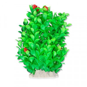 Planta Artificiala Pentru Acvariu, 20 cm, Verde/Rosu