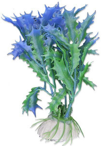 Planta Artificiala Pentru Acvariu, Blister, 10 cm, Verde/ Albastru