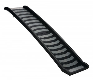 Rampa Pliabila, 2 Elemente, Plastic/TPR, 39 x 160 cm, Pana la 70 kg, Negru/Gri
