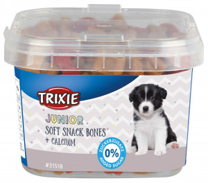 Recompense pentru Caini Junior, Oase Soft cu Calciu, 140 g