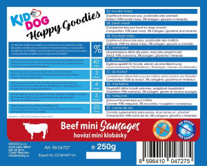 Recompense Pentru Caini, Mini Carnati De Vita, 250 g - Img 2