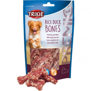 Recompense Pentru Caini, Premio, Oase Cu Rata Si Orez, 80 g