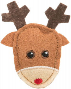 Set 2 X Jucarii Pentru Pisici, Xmas, Elan Si Turta Dulce, 8 cm, 92548 - Img 3
