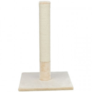 Sisal Plat cu Stalp, 38 x 38 x 62 cm, Bej, 43360 - Img 1