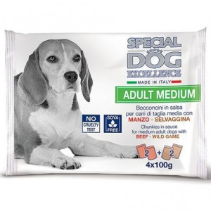 Special Dog exc.Pouch 4 x 100 g, Medium, Adult, Vita/Vanat