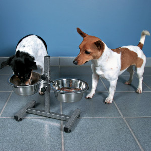 Stativ Reglabil Cu 2 Castroane Inox, Dimensiune 2 x 1.8 l/ø 21 cm - Img 2