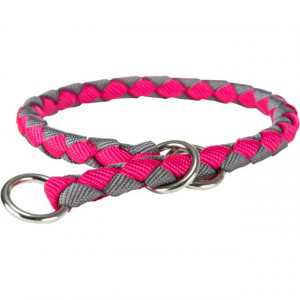 Zgarda Coarda Cavo, L-XL: 52 - 60 CM / 18 mm, Pink/Gri, 144311