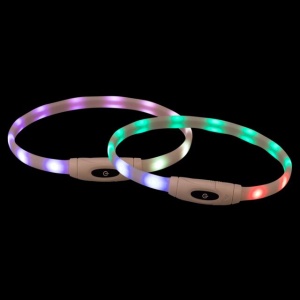 Zgarda Cu Led, Incarcare USB, XS-XL: 65 cm/16 mm, Multicolor - Img 6