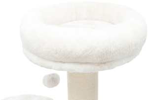 Ansamblu Cat Tree Nelli, 58x58x140, Alb/Taupe, 44429 - Img 2