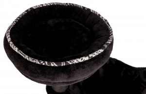 Ansamblu Giada, cu Sisal, cu Hamac, 112 cm/ 65 × 38 cm, Negru/Alb, 43466 - Img 5