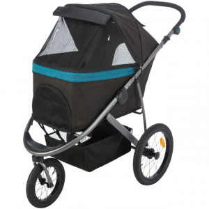 Carucior Buggy Pana La 20 Kg, 3 Roti, 60 x 112 x 120 cm, Negru/Petrol, 28960