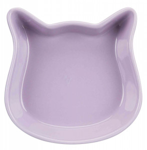 Castron Ceramic pentru Pisici, Diverse Culori, 0.25 l/12 x 12 cm, Culoare Simplu - Img 3