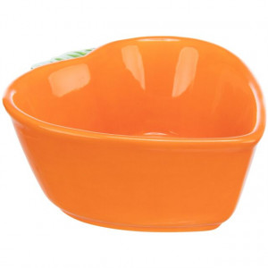 Castron Ceramic pentru Rozatoare, Forma Morcov, 180 ml / 12 x 11 cm, Portocaliu - Img 2