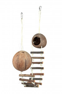Casute Nuci Cocos pentru Rozatoare, cu Pod, 13 x 100 cm