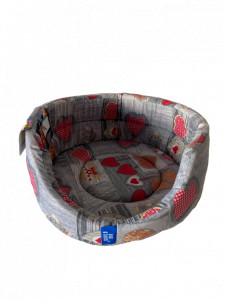 Cos Burete Textil Rotund 30cm Diverse Culori - Img 3