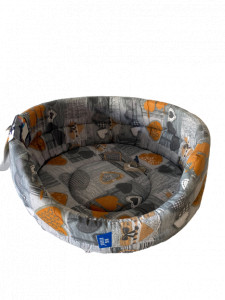 Cos Burete Textil Rotund 40cm Diverse Culori - Img 1