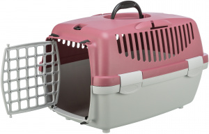 Cusca de Transport Capri 1, XS, 32 x 31 x 48 cm/Pana la 6 kg, Culoare Gri Deschis/Roz Antic - Img 4