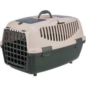 Cusca de Transport Capri 2, XS-S, 37 x 34 x 55 cm/Pana la 8 kg, Culoare Gri Inchis/Roz Pudrat