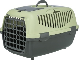 Cusca de Transport Capri 2, XS-S, 37 x 34 x 55 cm/Pana la 8 kg, Culoare Gri Inchis/Verde