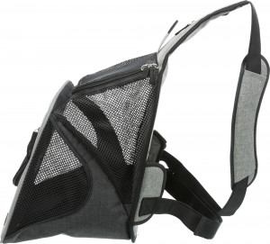 Geanta de Transport, Savina, Frontala, 30 x 33 x 26 cm, Pana la 10 kg, Negru/Gri - Img 12