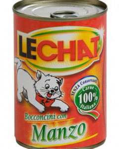 Hrana Umeda Pentru Pisici, LeChat, Cu Vita, 400 g