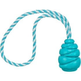 Jucarie Pentru Caini, Jumper cu Franghie, TPR, 33/5.1 cm, Petrol