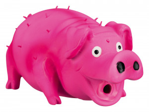 Jucarie Pentru Caini, Porc Tepos, Latex, Cu Sunet Original, 21 cm
