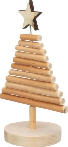 Jucarie Xmas Pom de Craciun, Lemn, 11 x 17 cm, 92656 - Img 1