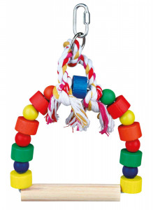 Leagan Arc pentru Pasari, Lemn, 13 x 19 cm
