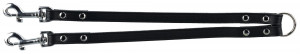 Lesa Dubla, Piele, Negru, Marime M, Dimensiune 35 cm/18 mm