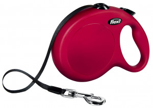 Lesa Retractabila Classic, Banda, Diverse Culori, Culoare Rosu, Marime L, Dimensiune 8 m/Pana la 50 kg
