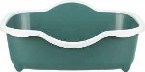 Litiera Berto Davio, Cu Rama, Inalta, 56 x 26 x 39 cm, Verde/Alb - Img 3