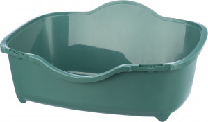 Litiera Davio Top, Cu Capac Si Filtru De Carbon, 56 x 39 x 39 cm, Verde/Alb - Img 7