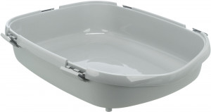 Litiera Primo XXL, Cu Capac, 56 x 47 x 71 cm, Gri/Alb - Img 3