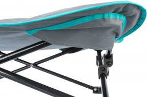 Pat Camping pentru Caini, Bej/Negru, Dimensiune 88 x 32 x 88 cm/Pana la 35 kg - Img 3