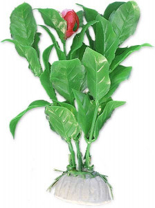 Planta Artificiala Pentru Acvariu, Blister, 10 cm, Verde/Rosu