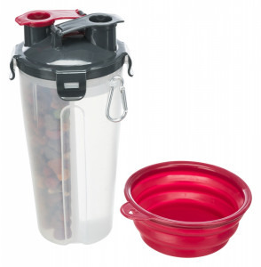 Recipient pentru Hrana/Apa, Plastic, 2 x 0.35 l/11 x 23 cm - Img 3
