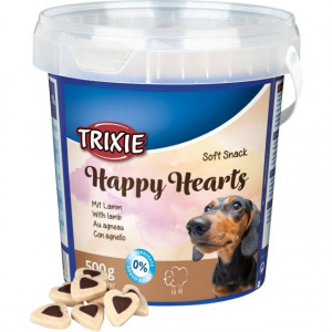 Recompense Pentru Caini, Soft Happy, Inimi Cu Miel, 500 g