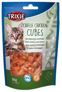 Recompense Pentru Pisici, Premio, Cuburi Cu Pui Si Branza, 50 g