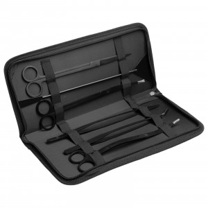 Set De Accesorii De Ingrijire 6 In 1, Pentru Acvariu/Terariu, Negru, Inox - Img 4