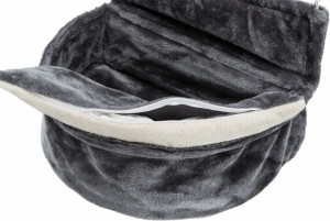Sezlong pe calorifer XXL plush, 55 x 15 x 36 cm, gri, 43138 - Img 6