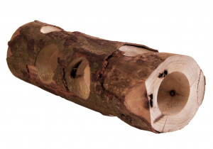 Tunel Tub Pentru Hamsteri, Lemn, 7-8 cmx30 cm, Maro
