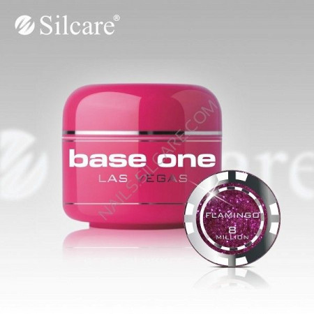Gel uv Color Base One Silcare Las Vegas Flamingo 08