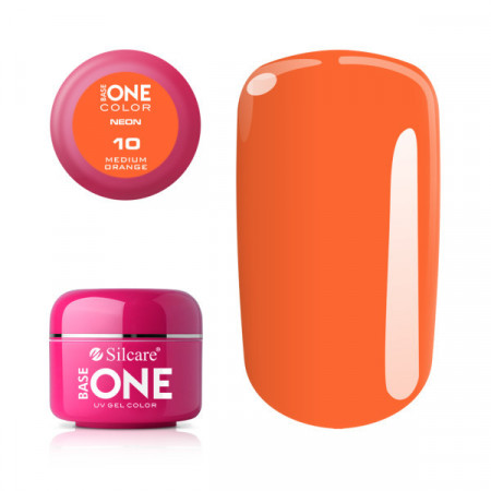 Gel UV Color Base One Silcare Neon Medium Orange 10