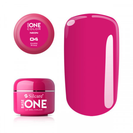 Gel UV Color Base One Silcare Neon Dark Pink 04