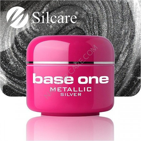 Gel UV Color Base One 5g Metalic Silver 09