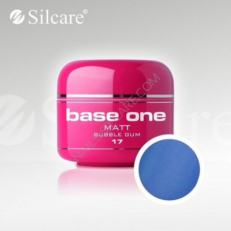 Gel uv Color Base One Silcare Matt Bubble Gum 17