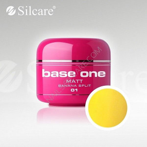 Gel uv Color Base One Silcare Matt Banana Split 01